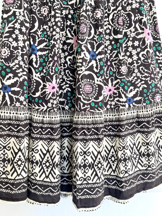 MARINE LAYER Corinne Tence/ Linen Smocked Waist Maxi Skirt - S - Picture 4 of 10